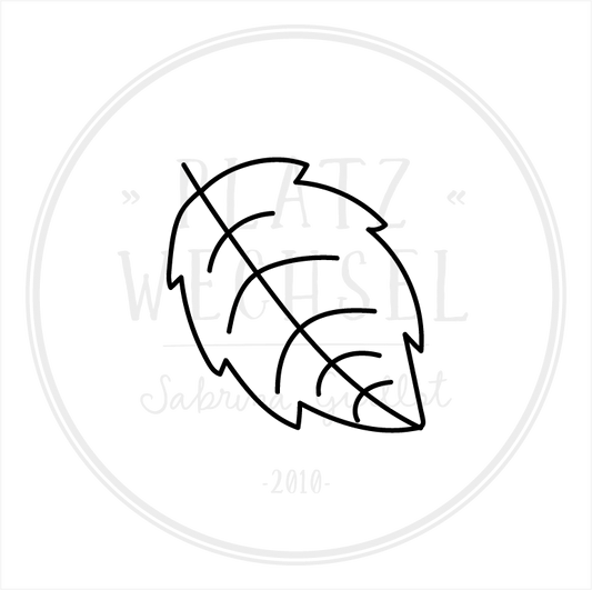 Ministempel | Buchenblatt | ø 2 cm