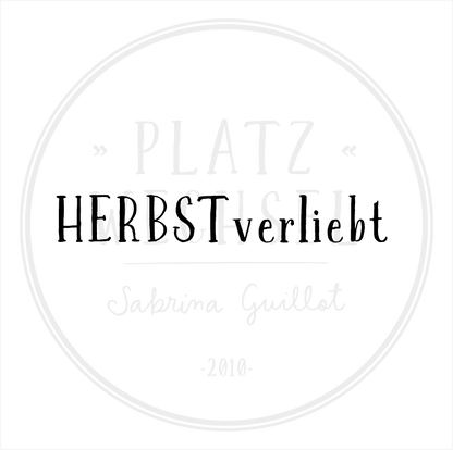 Textstempel | Herbstverliebt | 7 cm