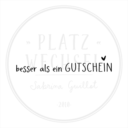 Textstempel |  besser als ein Gutschein | 7 cm