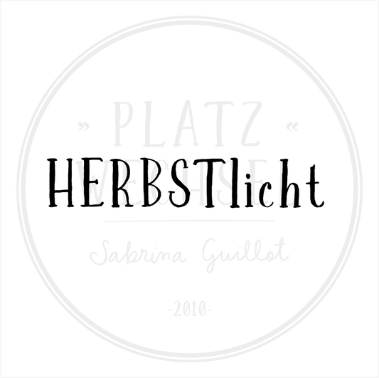 Textstempel | Herbstlicht | 7 cm
