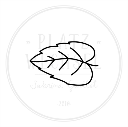 Ministempel | Kirschblatt | ø 2 cm