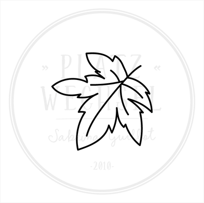Ministempel | Ahornblatt | ø 2 cm