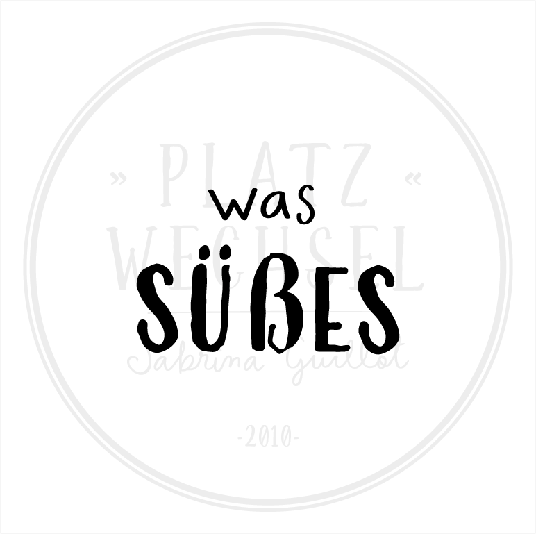 Holzstempel | was süßes | 3 x 3 cm