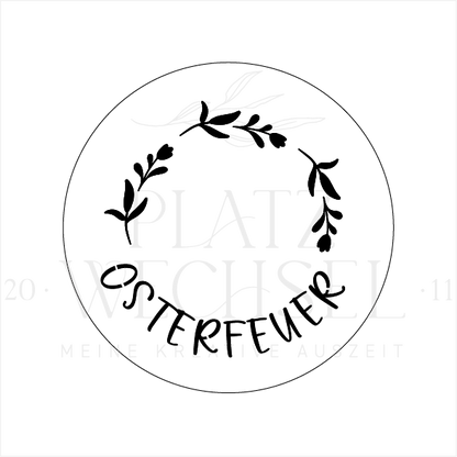 Schablone I "Osterfeuer" I 15 cm