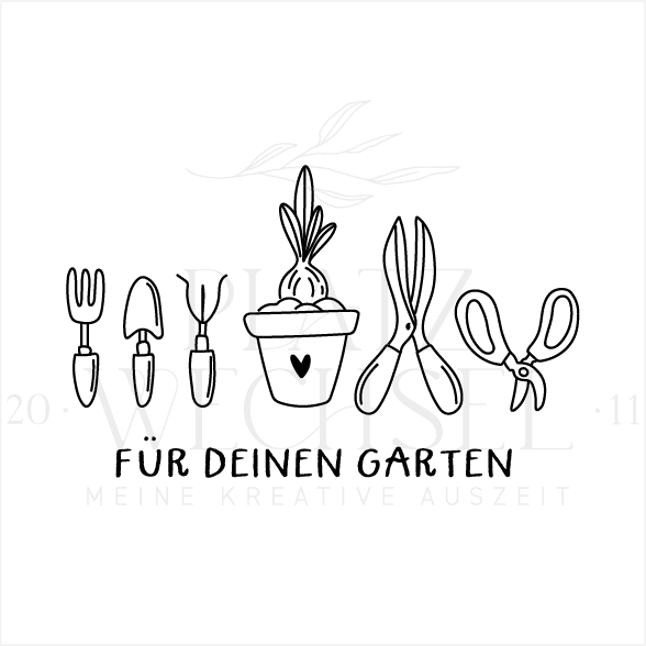 Holzstempel |  Für deinen Garten | 5 x 8 cm