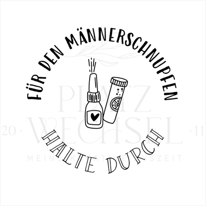 Holzstempel | Männerschnupfen | 5 x 5 cm