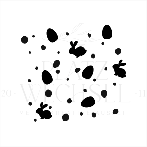 Holzstempel |  Flächenstempel Hase  | 5 x 5 cm