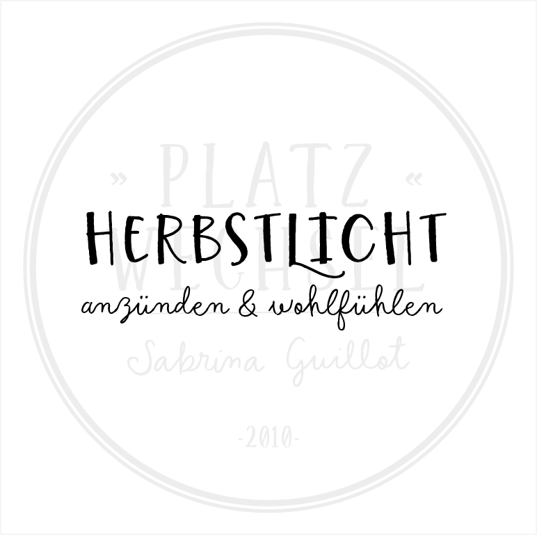 Holzstempel | "Herbstlicht" | 3 x 6 cm