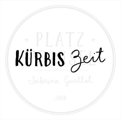 Textstempel | Kürbis Zeit | 7 cm