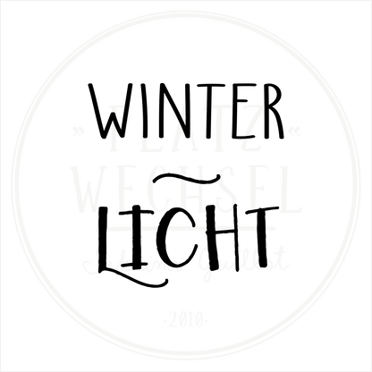 Holzstempel |  Winterlicht | 3 x 3 cm