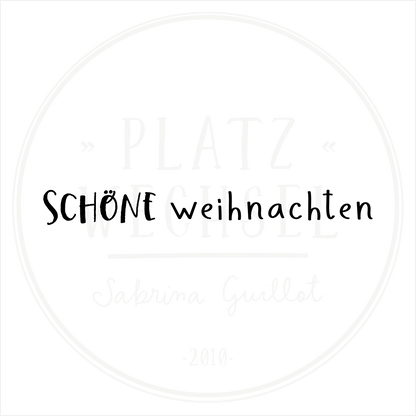 Textstempel | Schöne Weihnachten | 10 cm