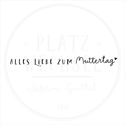 Textstempel | Muttertag | 10 cm