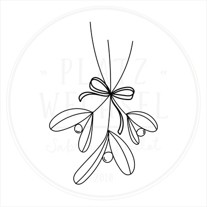 Holzstempel | Mistelzweig | 5 x 5 cm