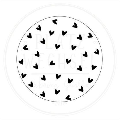 Schablone I "Herzen" I 14,8 cm