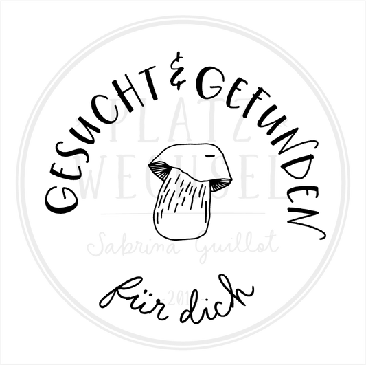 Holzstempel | Gesucht & Gefunden - für dich | 5 x 5 cm