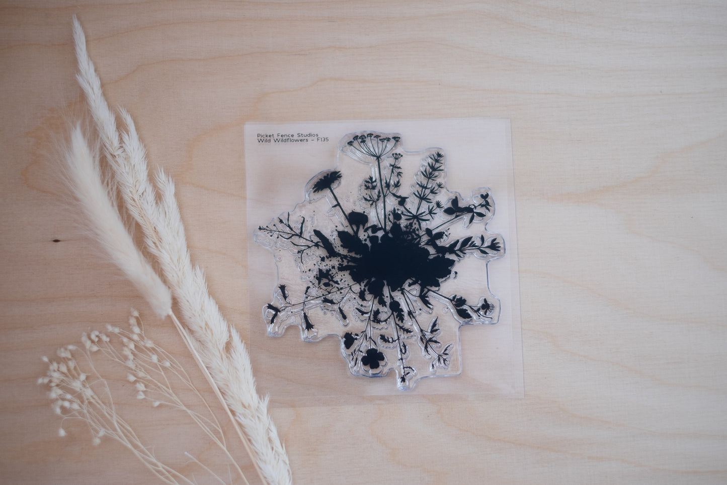 Clear Stamp |  "Wildflowers" | 9 x 9 cm