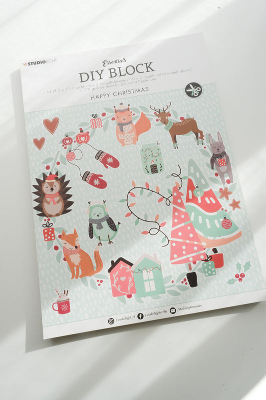 DIY Block | "Happy Christmas" | A4,